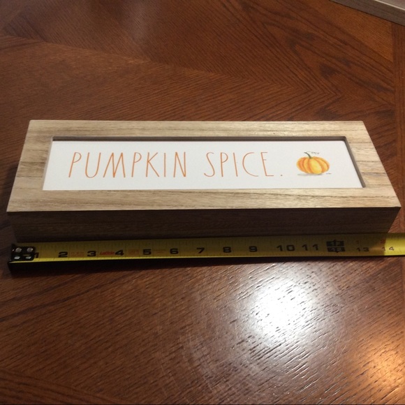 Rae Dunn PUMPKIN SPICE Box Sign - Picture 4 of 6